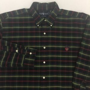 Ralph Lauren Big Shirt Plaid Long Sleeve O32